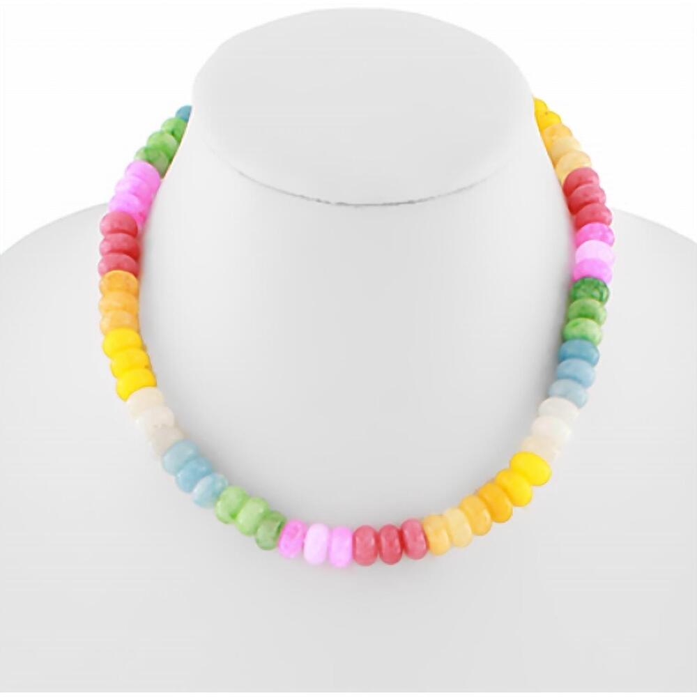 NEW GOLDEN STELLA women's pastel stone necklace in multicolor